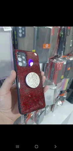 کاور اکلیلی  پاپ سوکت دار با محافظ دوربین سامسونگ A32 (4G)