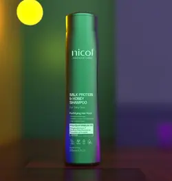 خرید شامپو روزانه فری سولفات نیکول 280میل nicol با بهترین قیمت (15 خرداد)