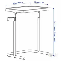 میز لپ تاپ ایکیا BJORKASEN | فروشگاه اینترنتی راه‌راه مارکت