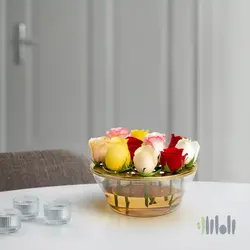 گلدان شیشه‌ای درب دار ایکیا AROMATISK | فروشگاه لوازم خانه و آشپزخانه راه‌راه مارکت