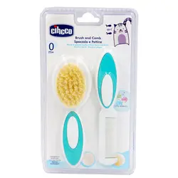 ست برس و شانه نوزاد سیکو Cihcco کد 0011 سبز آبی