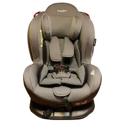 صندلی ماشین کودک ایزوفیکس دار Baby 4life تاج دار مدل +Group0 طوسی روشن