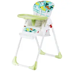 صندلی غذاخوری کودک  طرح هاپو Baby4life رنگ سبز