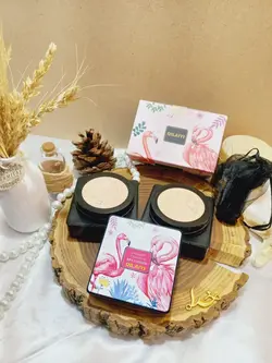 کوشن اورجینال فلامینگو به همراه پد قارچی برند QILAIYI کد 3100 - فروشگاه عمده لوازم آرایشی ورانی