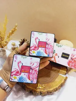 کوشن اورجینال فلامینگو به همراه پد قارچی برند QILAIYI کد 3100 - فروشگاه عمده لوازم آرایشی ورانی