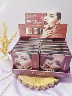 پالت سایه برند مات کوچیک آنالیدی ANYLADY کد 8658W - فروشگاه عمده لوازم آرایشی ورانی