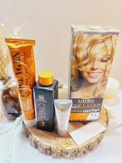 کیت رنگ مو بلوند طلایی روشن شماره 8/3 کلاژن COLLAGE - فروشگاه عمده لوازم آرایشی ورانی