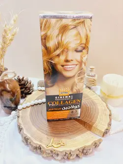 کیت رنگ مو بلوند طلایی روشن شماره 8/3 کلاژن COLLAGE - فروشگاه عمده لوازم آرایشی ورانی