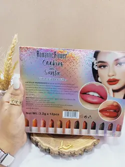 پک رژ جامد گلیتری رمانتیک فلاور Romantic Flower کد 0806 - فروشگاه عمده لوازم آرایشی ورانی