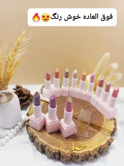 پک رژ جامد گلیتری رمانتیک فلاور Romantic Flower کد 0806 - فروشگاه عمده لوازم آرایشی ورانی