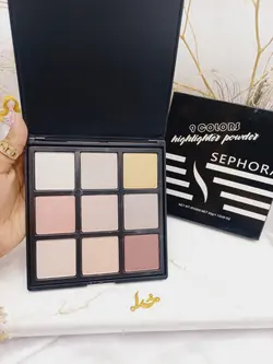 هایلایتر پرطرفدار 9تایی سفورا SEPHORA کد 9091 - فروشگاه عمده لوازم آرایشی ورانی
