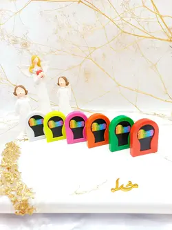 گچ مو سکه ای 6 عددی طرح گل برند TEMPORAY HAIR CHALK کد TH006 - فروشگاه عمده لوازم آرایشی ورانی