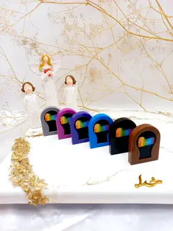 گچ مو سکه ای 6 عددی طرح گل برند TEMPORAY HAIR CHALK کد TH006 - فروشگاه عمده لوازم آرایشی ورانی