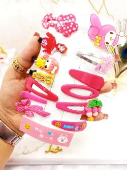 پک گیره و پنس مو دخترانه فانتزی دخترانه طرح شماره 5 - فروشگاه عمده لوازم آرایشی ورانی