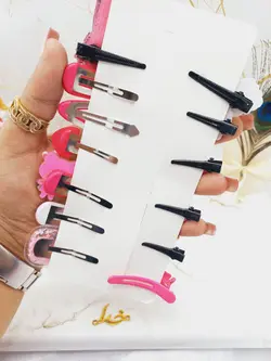 پک گیره و پنس مو دخترانه فانتزی دخترانه طرح شماره 4 - فروشگاه عمده لوازم آرایشی ورانی