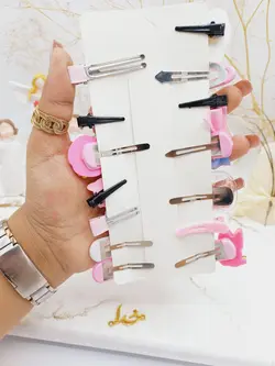 پک گیره و پنس مو دخترانه فانتزی دخترانه طرح شماره 1 - فروشگاه عمده لوازم آرایشی ورانی