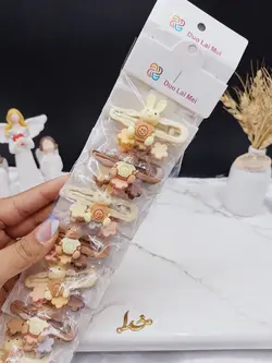 گیره و پنس مو طرح خرگوش نود پک 10 عددی - فروشگاه عمده لوازم آرایشی ورانی