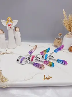 فرمژه برس دار دسته نگینی درجه 1 - فروشگاه عمده لوازم آرایشی ورانی