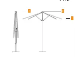 سایبان چتری آسان بازشو | ایران سایه بان، عرضه کننده انواع سایبان | سقف برقی و پرده برقی