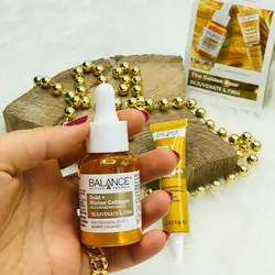 پک 3 عددی کرم دور چشم و سرم صورت و ماسک دور چشم گلد کلاژن بالانس