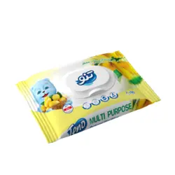 دستمال مرطوب کودک تنو معطر لیمو 60 عددی - فروشگاه جان به به