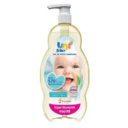 شامپو سر و بدن یونی بی بی 70 درصد ابرسانی پوست حجم 900 میلی - فروشگاه جان به به