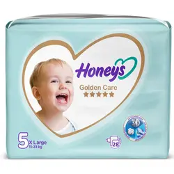 پوشک سایز ۵ هانیز بسته ۲۸ عدد (+۴ عدد هدیه) - فروشگاه جان به به