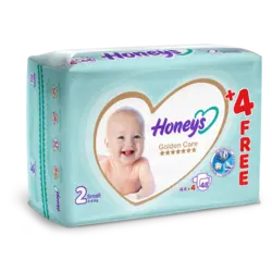 پوشک سایز ۲ هانیز بسته ۴۴ عددی (+۴ عدد هدیه) - فروشگاه جان به به