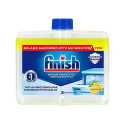 جرم گیر ماشین ظرفشویی finish عصاره لیمو حجم 250 میلی - فروشگاه جان به به