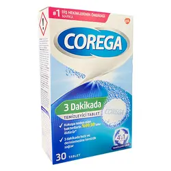 قرص تمیز کننده پروتز دندان کورگا حاوی عصاره نعناع 30 عددی - فروشگاه جان به به