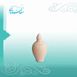 قلک سفید 13 سانتیمتری خام سفالی کد 2320