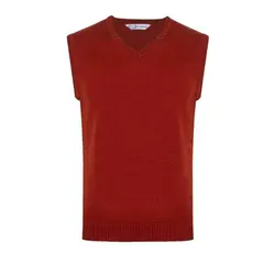 پلیور بافت مردانه مدل ژیله ساده زرشکی