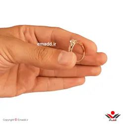 انگشتر ژوپينگ نگين دار کد 130