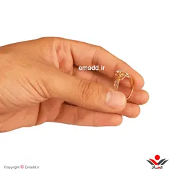 انگشتر ژوپينگ نگين دار کد 124