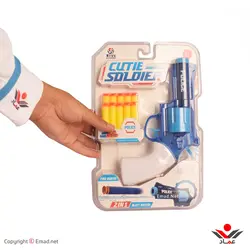 تفنگ بازي طرح کلت پرتاب تير و آب پاش