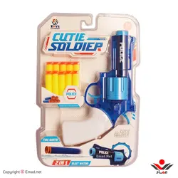 تفنگ بازي طرح کلت پرتاب تير و آب پاش