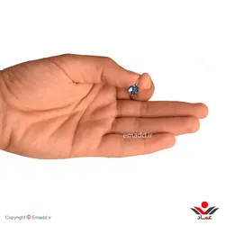 گوشواره ژوپينگ فشاري (مکعب سرمه اي) کد 101