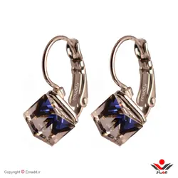 گوشواره ژوپينگ فشاري (مکعب سرمه اي) کد 101