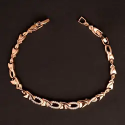 دستبند زنانه ژوپينگ نگين دار کد 208