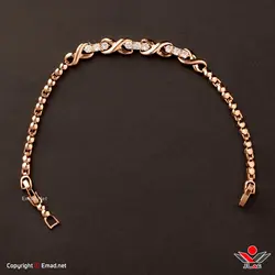دستبند زنانه ژوپينگ نگين دار کد 207