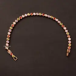 دستبند زنانه ژوپينگ رنگين کمان سوارسکي کد 212