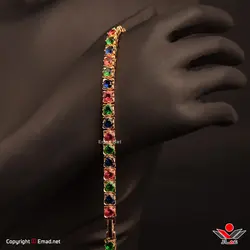 دستبند زنانه ژوپينگ رنگين کمان کد 210
