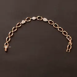 دستبند زنانه ژوپينگ نگين دار کد 209