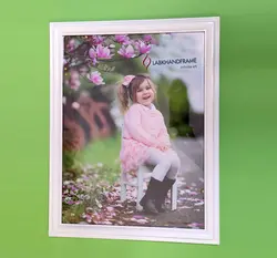 قاب عکس سفید برجسته 30 در 40