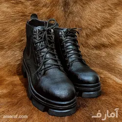 بوت مشکی دو طرف کش کد 13