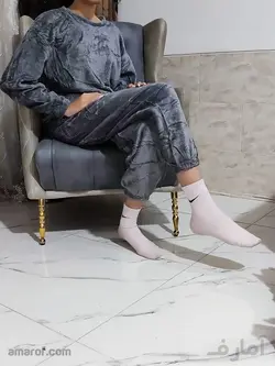 ست تدی بلوز شلوار - طوسی کد 1043