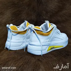 کتانی Suptme -سفید خردلی کد 21