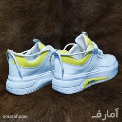 کتانی Suptme -سفید زرد کد 23
