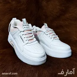 کتانی Suptme -سفید صورتی کد 24