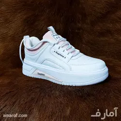 کتانی Suptme -سفید صورتی کد 24